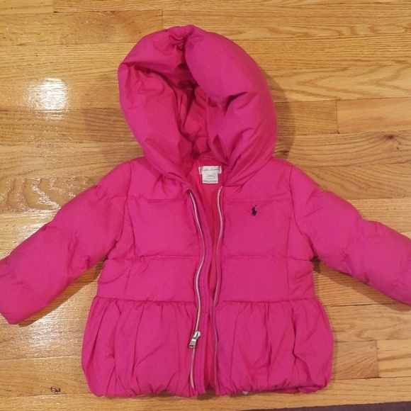 Ralph Lauren Quilted Down Peplum Jacket - Picture 1 of 4